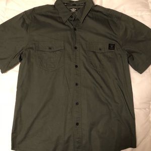 Harley Davidson garage shop shirt.